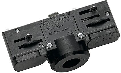 SLV ADAPTER MET MONTAGENIPPEL 3F RAIL ZW