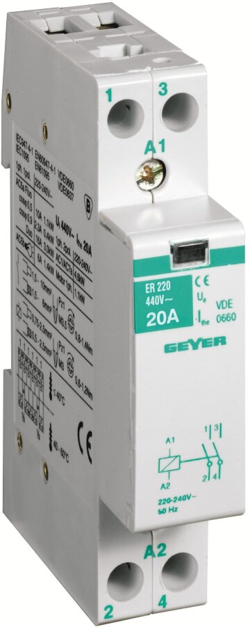 GEYE ER220 MAGN SCH. 2P-230VAC