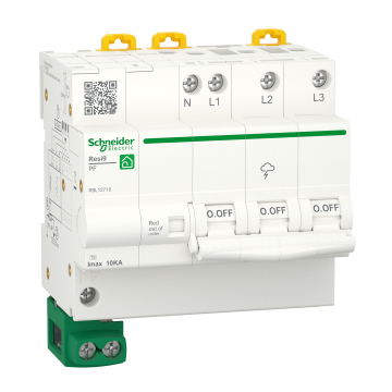 SE RESI9 OVERSPB. 3P+N TYPE 2 10KA