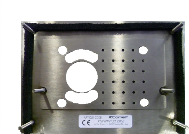 FRONTPLAAT VOOR MONTAGE AUDIO/ VIDEO