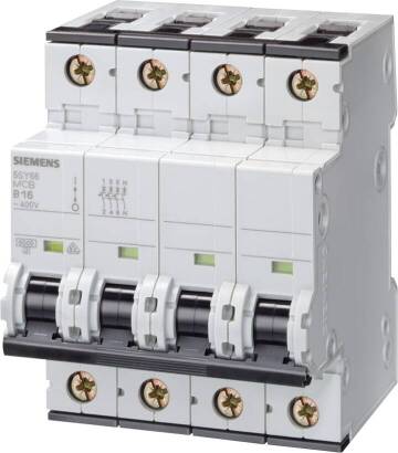 SIEM AUTOM 5SY6616-6 3P+N B 16A 6KA/15KA