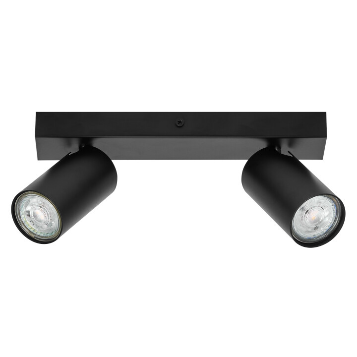 LEDV LED OCTAGON GU10 BLACK 2X3.4W 927