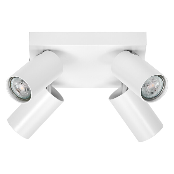 LEDV OCTAGON GU10 WT PLATE 4X3.4W 927