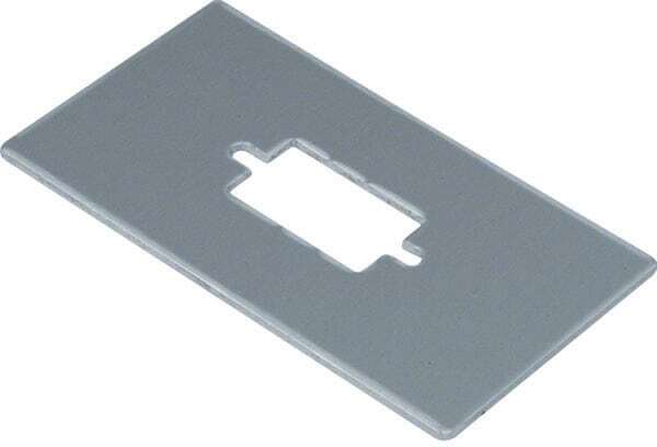MONTAGEPLAAT AUDIO/VIDEO D-SUB9 12,8X21